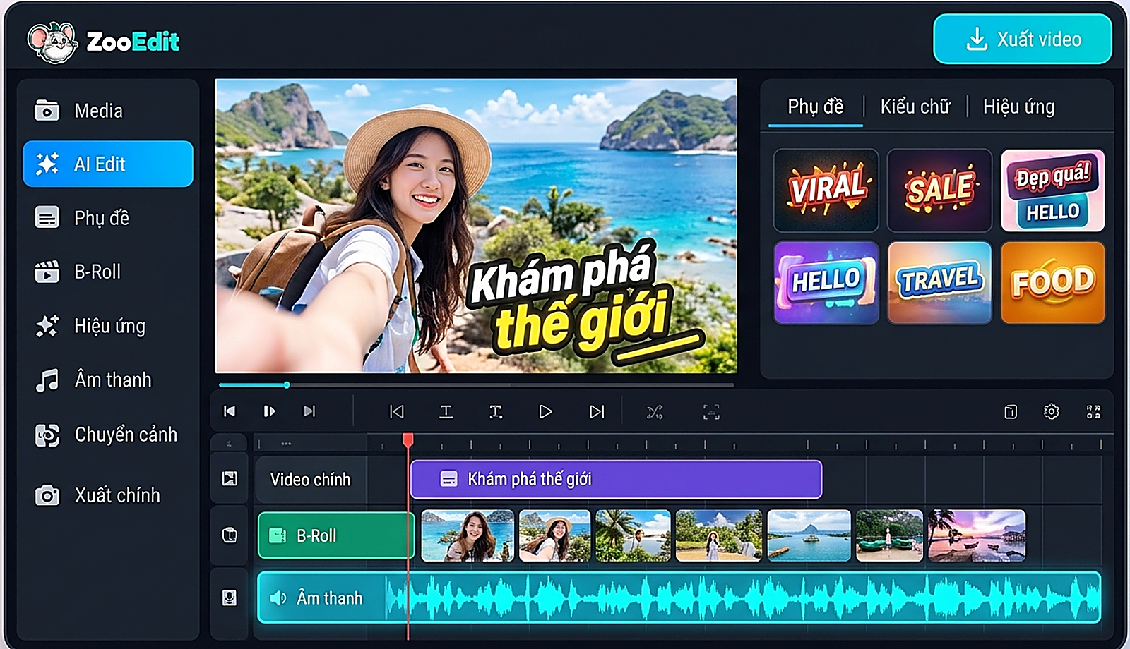 Giao diện bàn dựng ZooEdit Studio